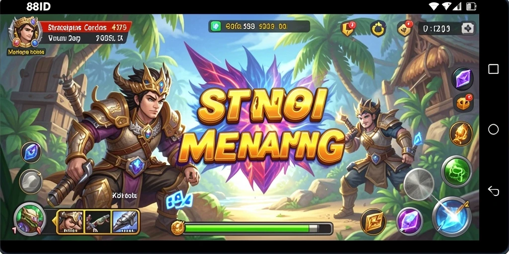 Tangkapan layar gameplay strategis 88ID yang mendebarkan.