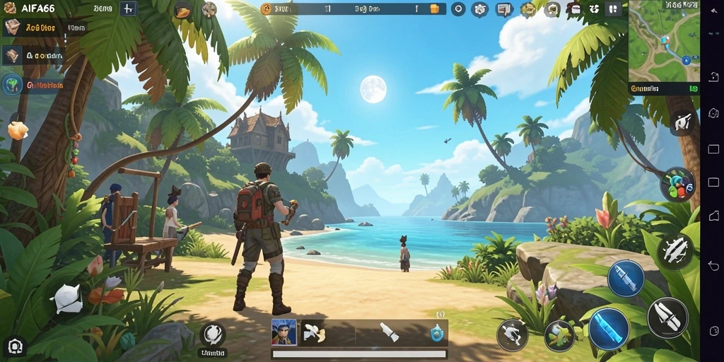 Gameplay AIFA66 yang menarik di dunia terbuka yang luas.