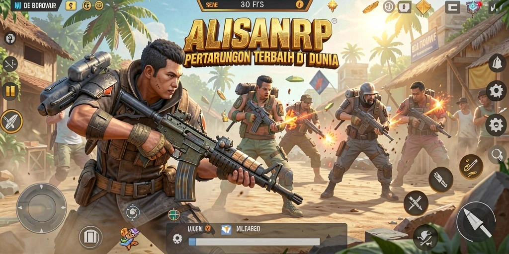 Cuplikan gameplay seru dalam ALISANRP, penuh aksi dan strategi.