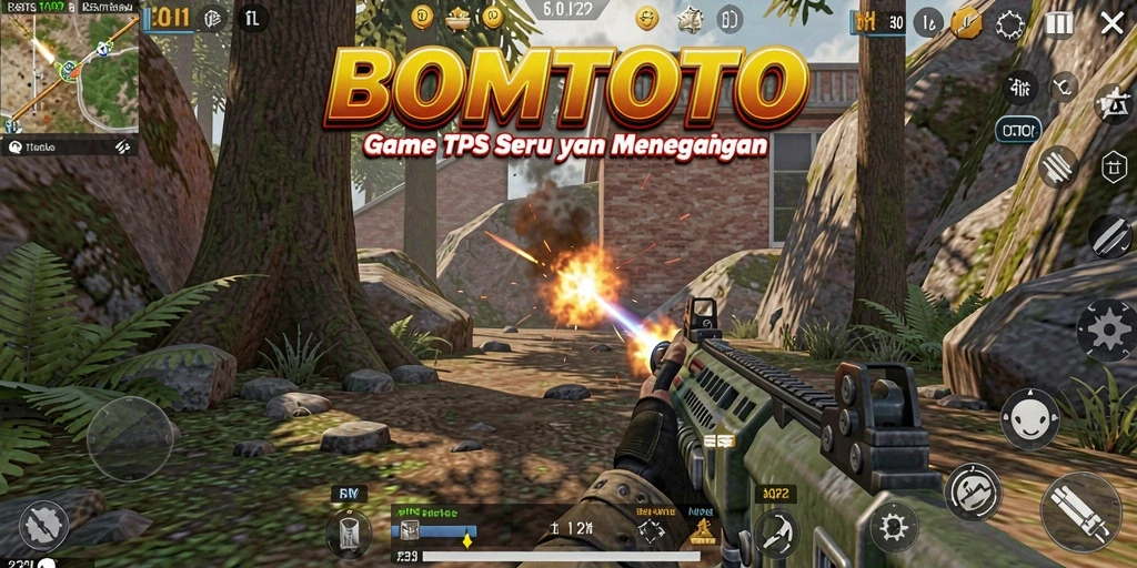 Tampilan gameplay seru dari BOMTOTO dengan aksi menegangkan.