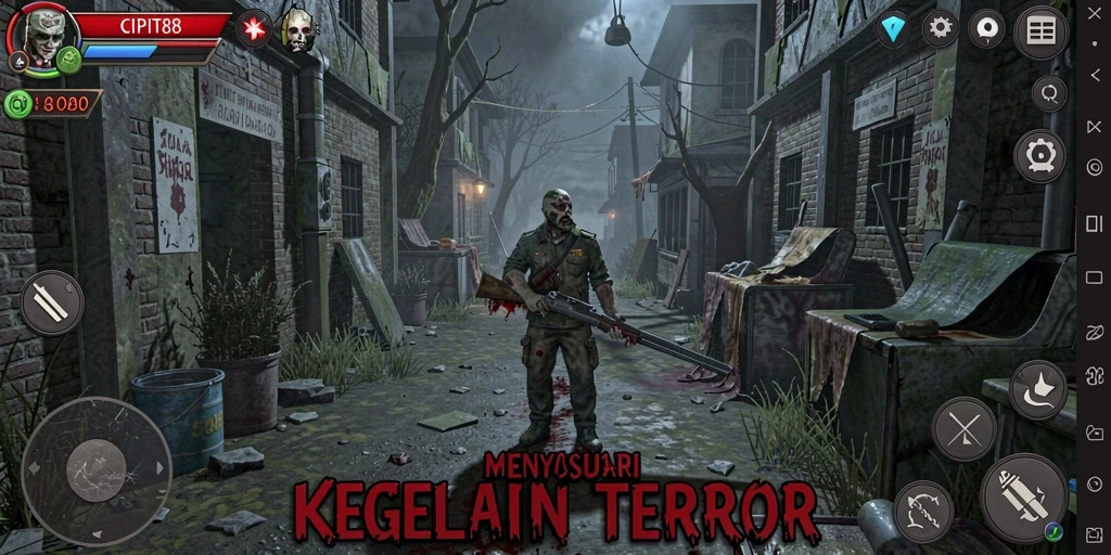 Gameplay menyeramkan CIPIT88 dengan suasana yang mencekam.