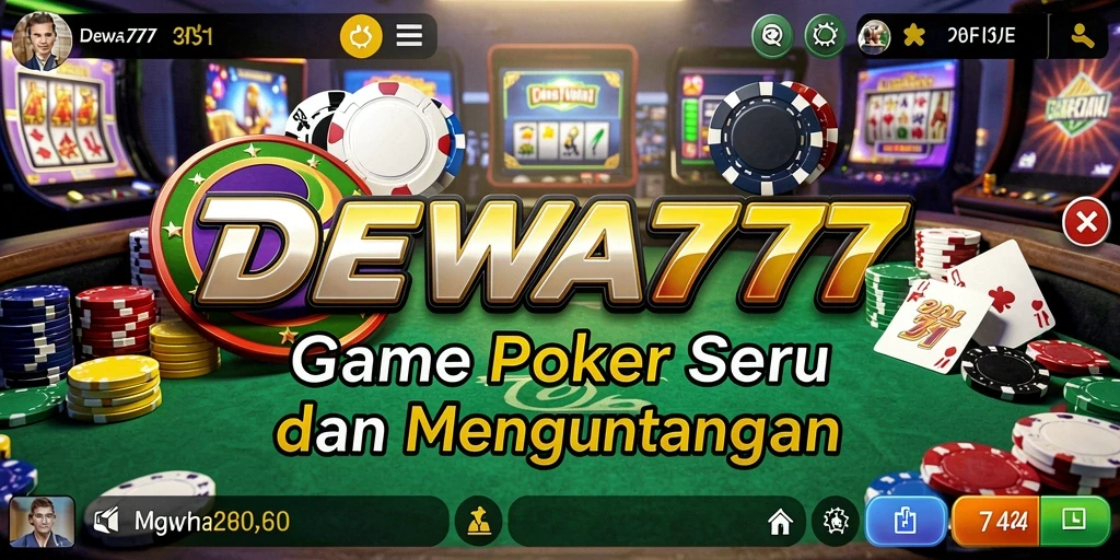 Tampilan gameplay DEWA777 yang menarik dalam permainan Poker.