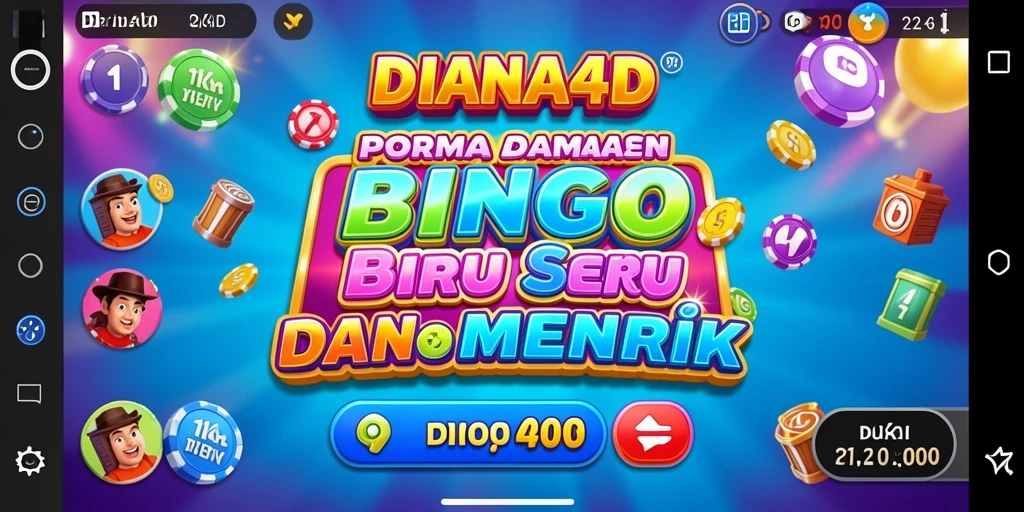 Tampilan menarik gameplay DIANA4D dalam permainan Bingo.