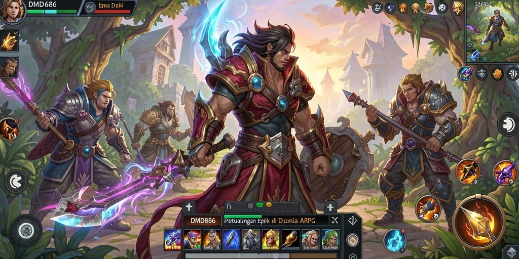 Tampilan gameplay DMD686 yang dinamis dan menegangkan.