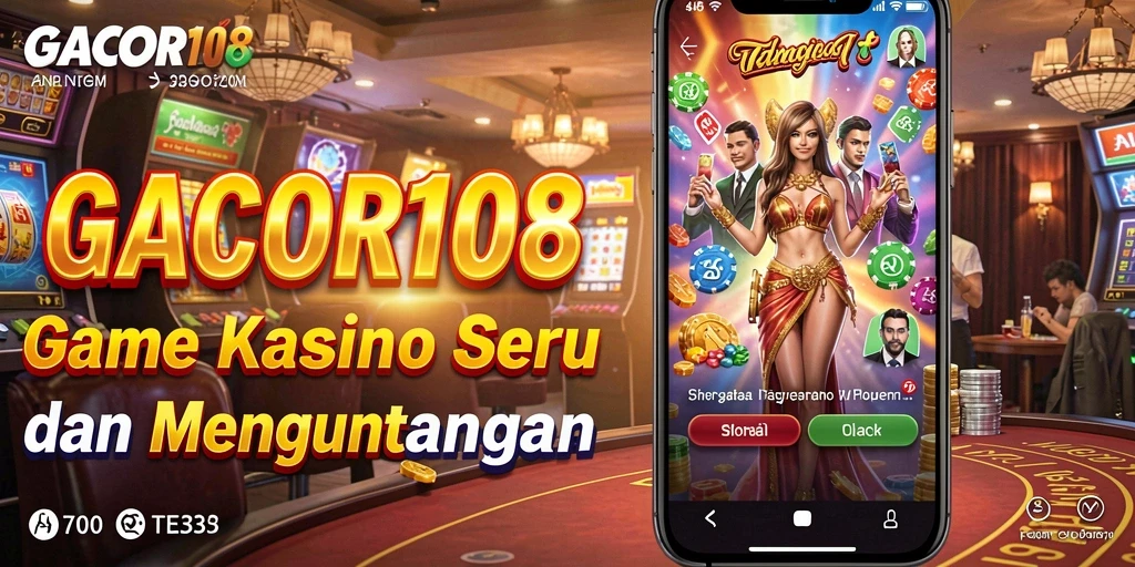 Tampilan gameplay seru di GACOR108 dengan berbagai opsi permainan.