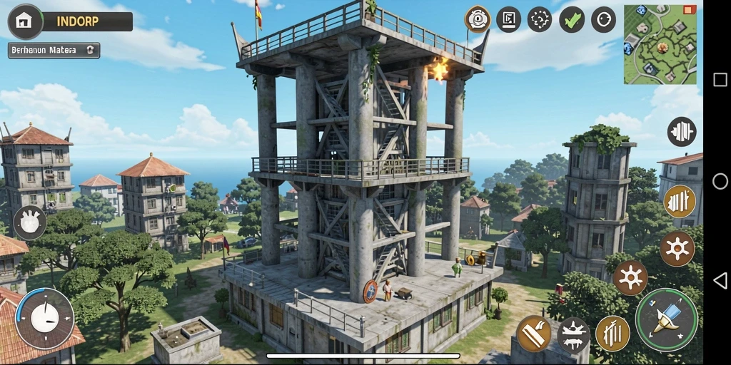 Tampilan gameplay INDORP yang menarik dalam genre Tower Defense.