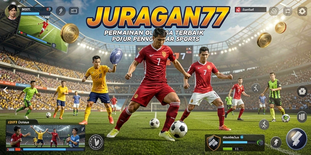 Tampilan gameplay JURAGAN77 menunjukkan aksi seru olahraga.