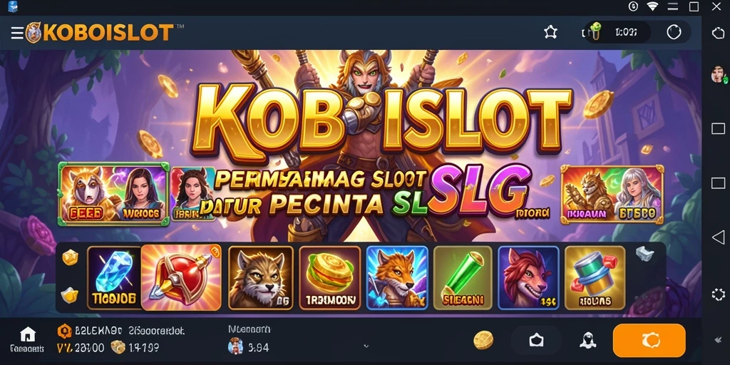 Tampilan menarik dari gameplay KOBOISLOT saat bermain slot.