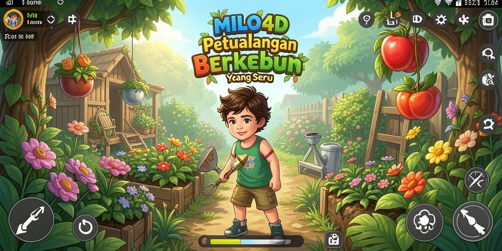 Tampilan menarik dari gameplay Farming MILO4D.