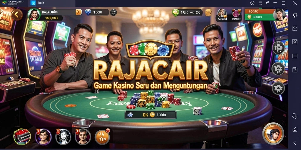 Tampilan gameplay seru di RAJACAIR dengan berbagai pilihan permainan Kasino.