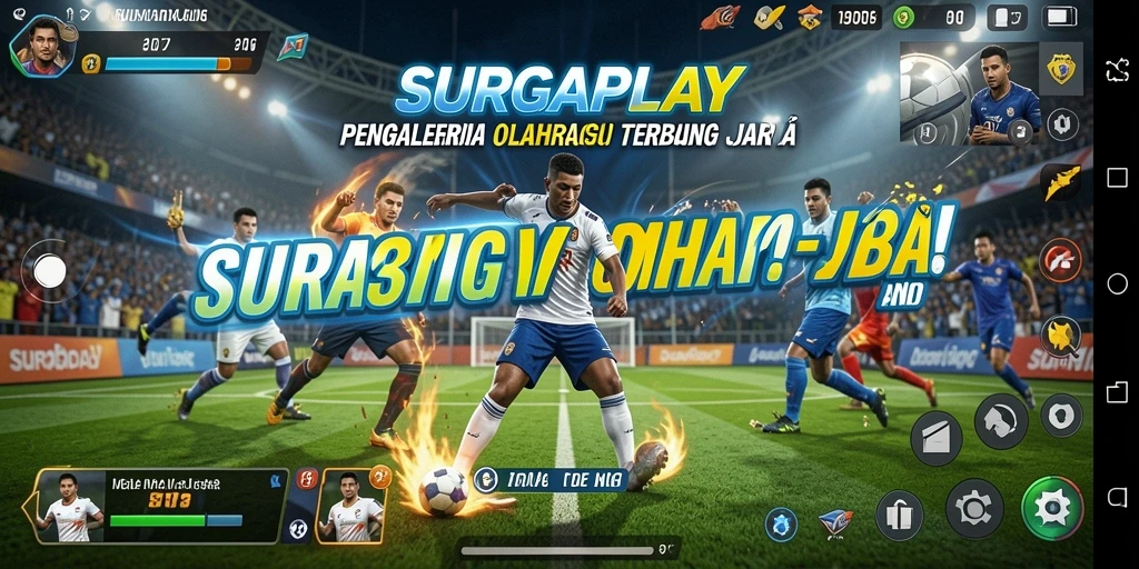 Tangkapan layar SURGAPLAY menampilkan pertandingan olahraga yang penuh aksi.